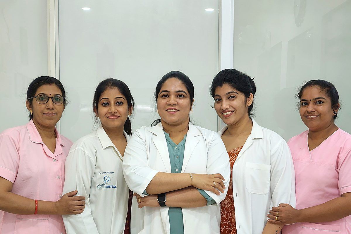 The full team at Dr. Swati's Soul Dental — dentists and clinical support staff