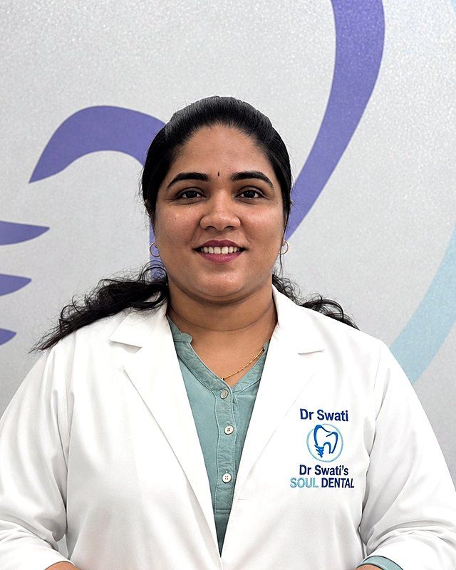 Dr. Swati C, Chief Dental Surgeon at Dr. Swati's Soul Dental